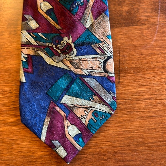 Set of three Jerry Garcia silk ties.  See photos for names/collection info. - Picture 2 of 9